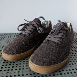 SeaVees / Grayers Hermosa Plimsoll  - Wool Flannel Shoes - Mens Size 9.5